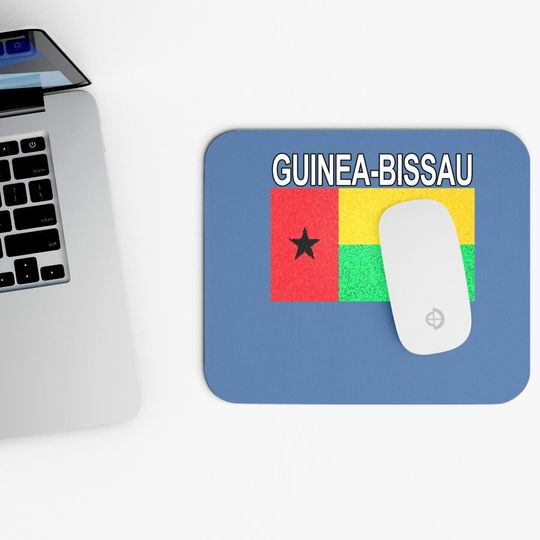 Guinea-bissau Flag Artistic Design Mouse Pad