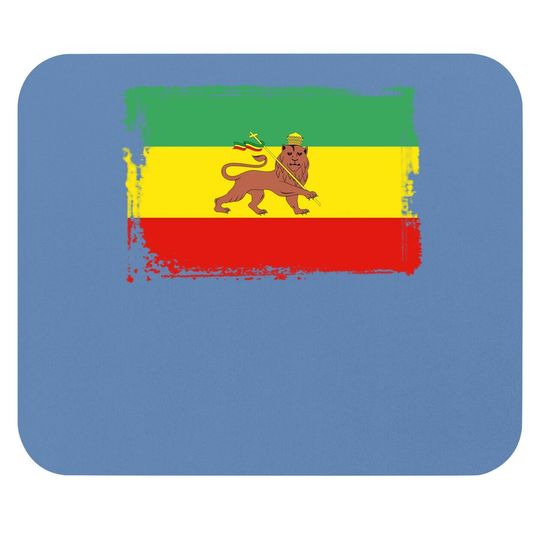 Ethiopia Flag Lion Of Judah Mouse Pad