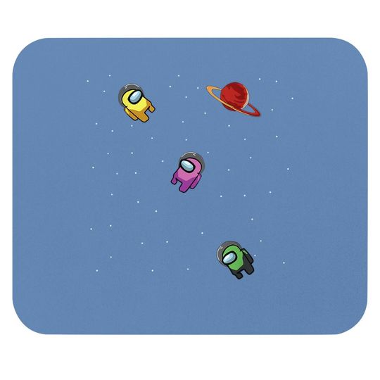 Cool Crewmates Swimming In Space Mouse Pad