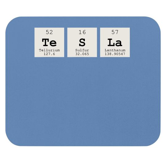 Periodic Table Tesla Mouse Pad
