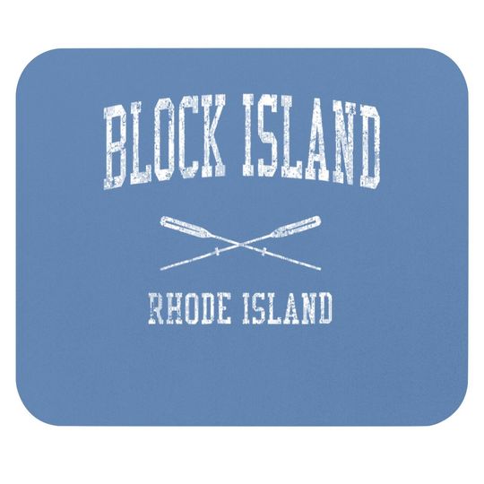 Block Island Rhode Island Ri Vintage Nautical Mouse Pad