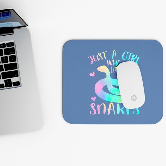 Just A Girl Who Loves Snakes Themed Lover Girls Mouse Pad