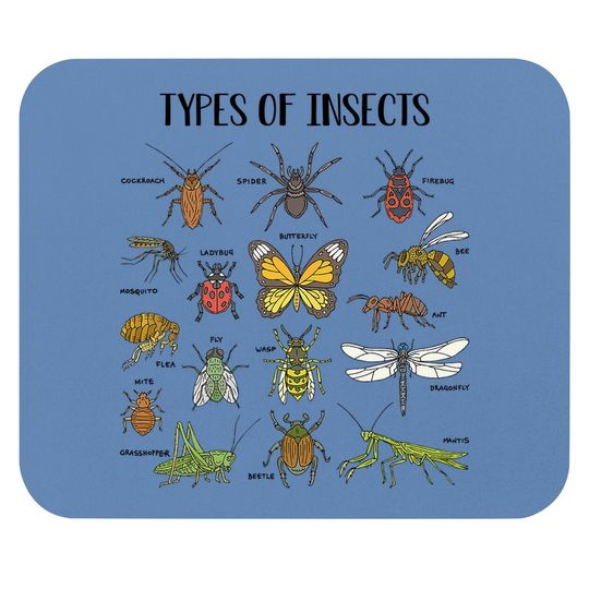 Bug Roach Mealy, Types Of Insects Gift For Mouse Pad