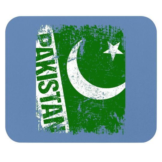 Pakistan Big Flag Vintage Distressed Mouse Pad
