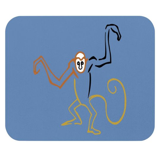 Crazy Monkey Mouse Pad