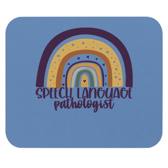 Speech Language Pathologist Rainbow Speech Therapy Mouse Pad