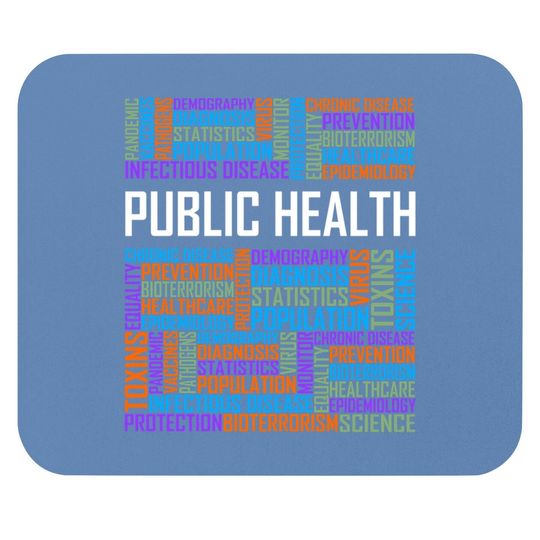 Public Health Words Gift Healthcare Worker Epidemiologist Mouse Pad