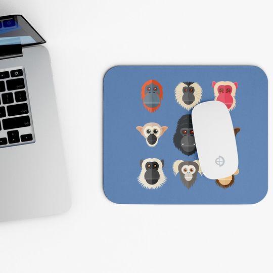 Monkey Chimpanzee Gorilla Squirrel Monkey Mouse Pad