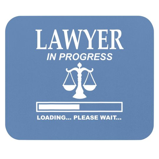 Scales Of Justice Lawyer In Progress Law School Student Fun Mouse Pad