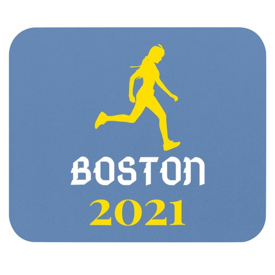 Boston 2021 Running Marathon Training In Progress Runner Mouse Pad