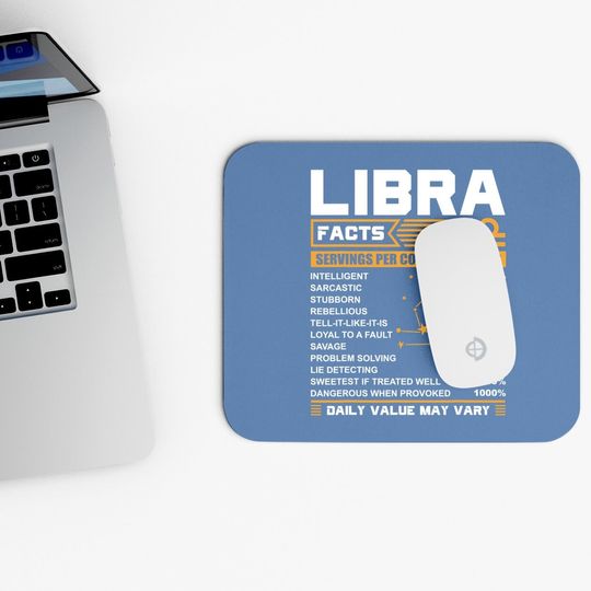 Libra Birthday Facts Mouse Pad