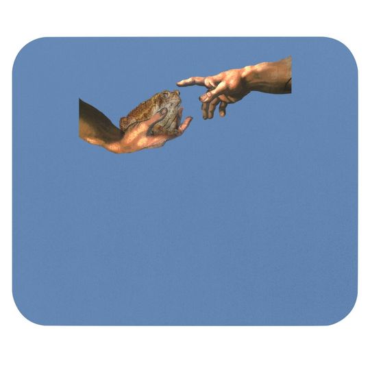 Michelangelo's Toad Parody, Creation Of A Toad Frog Mouse Pad
