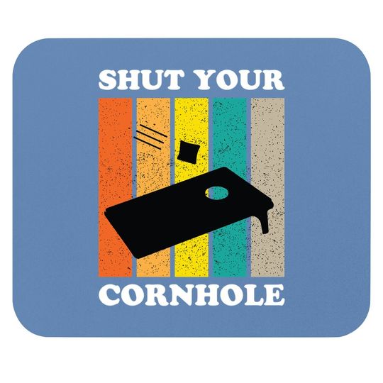 Shut Your Cornhole Team Champion Funny Cornhole Player Mouse Pad
