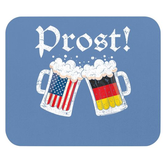 Oktoberfest 2021 American German Flag Beer Prost Mouse Pad