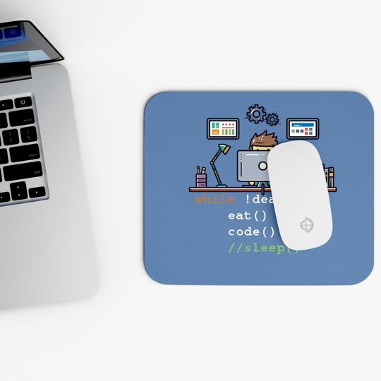 Computer Science Python Programmer Eat Code Sleep Mouse Pad