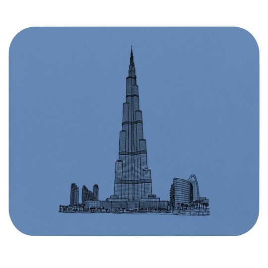 Dubai Uae With World's Tallest Building Burj Khalifa Mouse Pad