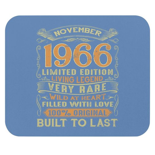 Vintage 55 Years Old June 1966 Mouse Pad