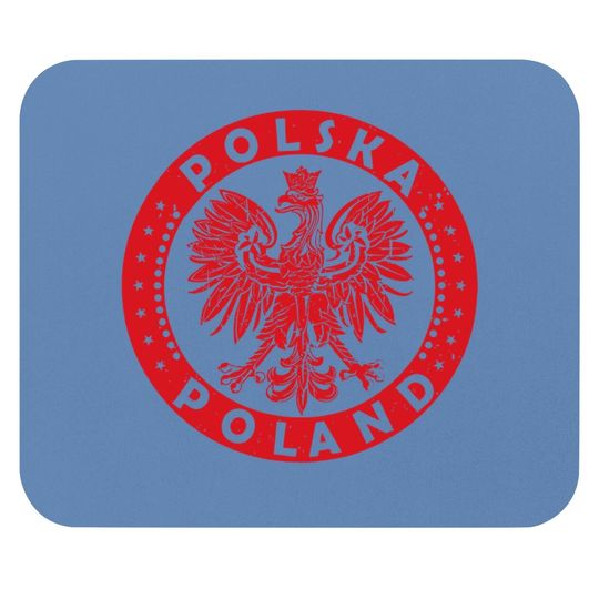 Polska Polish Eagle Vintage Distressed Poland Mouse Pad