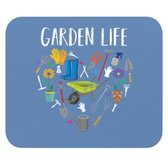 Distressed Garden Life Gardening Gift Ideas Mouse Pad