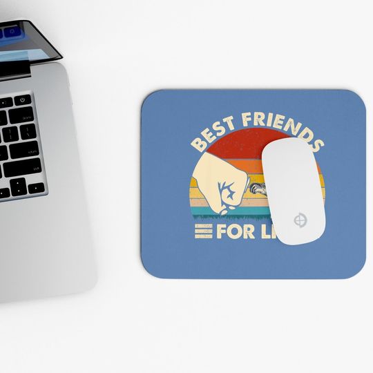 Squirrel Best Friend For Life Fist Bump Mouse Pad