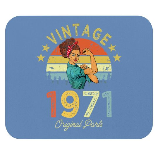 Vintage 1971 50th Birthday Mouse Pad