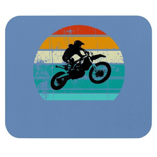 Dirt Bike Motocross Motorcycle Vintage Retro Mouse Pad