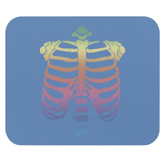 Halloween Skeleton Rib Cage Mouse Pad