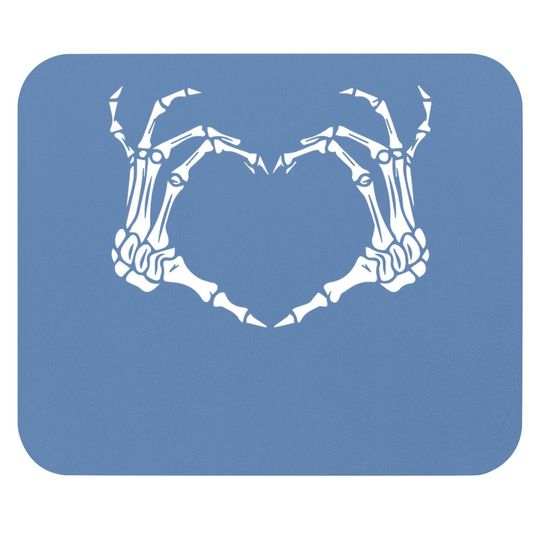 Skeleton Hand Heart Sign Bones Costume Mouse Pad