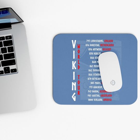 Viking World Tour Front And Backprint! Mouse Pad