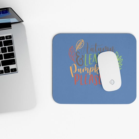 Autumn And Leaves Pumpkins Please Mouse Pad