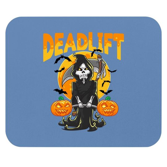 Funny Deadlift Bodybuilder Halloween Workout Mouse Pad