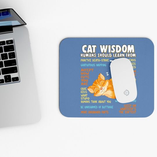 Cat Wisdom Human Should Learn From Mouse Pad