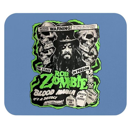Ualwory Rob Zombie Mouse Pad Cotton Fashion Sports Casual Round Neck Short Sleeve Mouse Pad