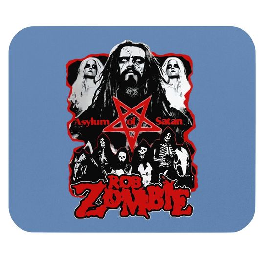 Rob Zombie Mouse Pad Tops Short Sleeved Round Neck Cotton Mouse Pad