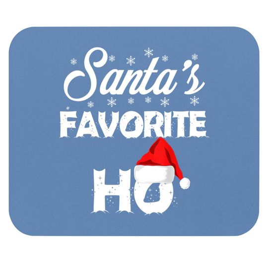 Santa's Favorite Ho Funny Christmas Gift Mouse Pad