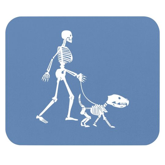 Skeleton Dog Mouse Pad
