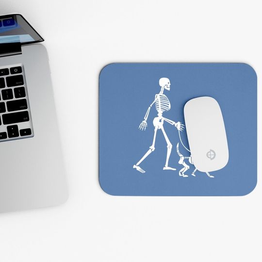 Skeleton Dog Mouse Pad