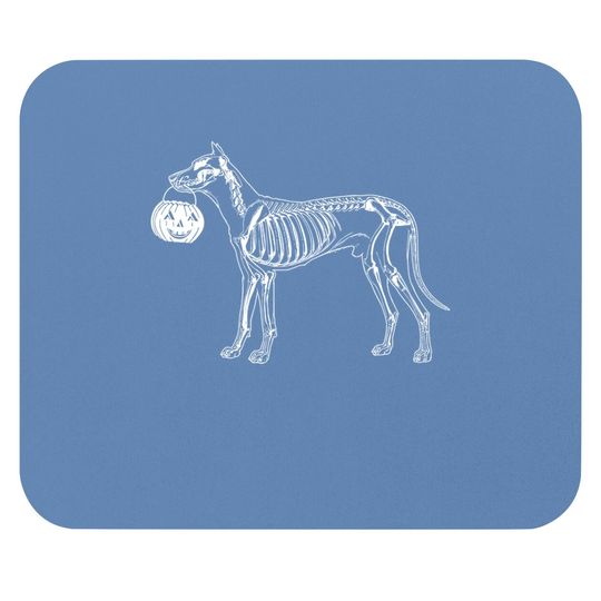 Skeleton Dog Mouse Pad