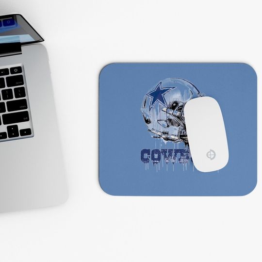 Dallas Cowboys Drip Helmet Mouse Pad