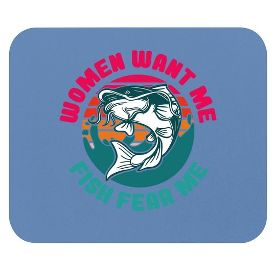 Discover Women Wants Me Fish Fear Me Classic Mouse Pads
