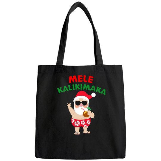 Discover Mele Kalikimaka Christmas Vacation Hawaiian Santa Relaxed Fit Bags