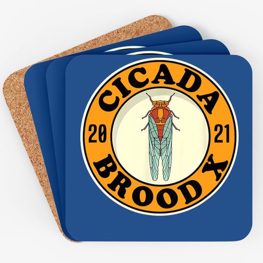 Cicada Coaster Brood X 2021