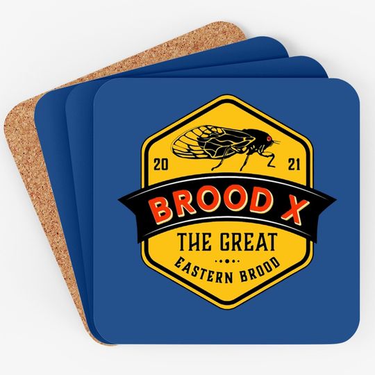 Cicada Coaster The Great Eastern Brood X 2021