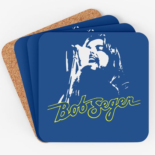 Retro Bob Art Seger Love Rock And Roll Legends Live Forever Coaster