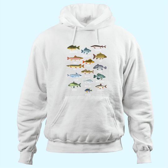 Discover Types Of Freshwater Fish Fishing Hoodie