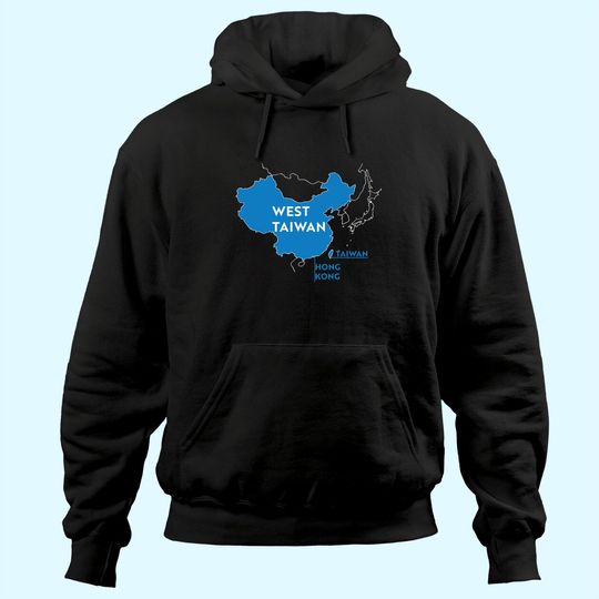 Discover China map West Taiwan Hoodie
