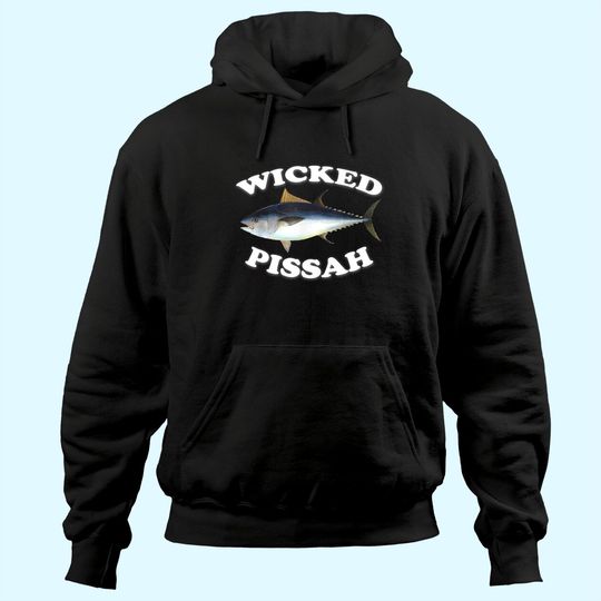 Wicked Pissah Bluefin Tuna Illustration Fishing Angler Gear Hoodie
