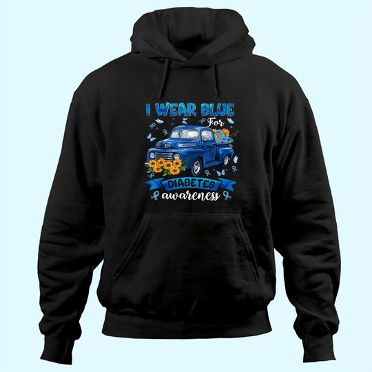 Discover I Wear Blue For Diabetes Awareness Hoodie