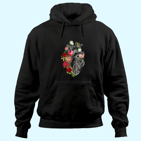 Discover Anatomical Heart And Flowers Show Your Love Women Men Hoodie