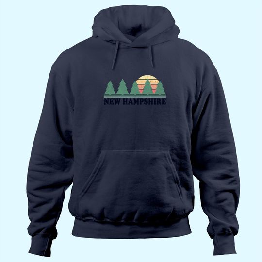 New Hampshire NH Vintage Retro 70s Graphic Hoodie